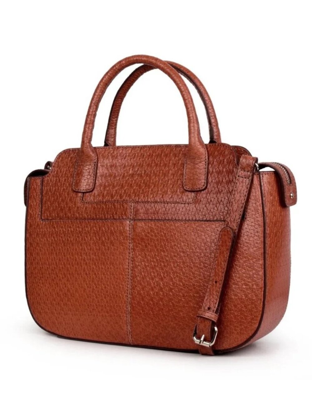 NEW ✅ KATE LEE Dorielle Cowhide Leather Bag Brown (Rust) France Import ✨ NEW